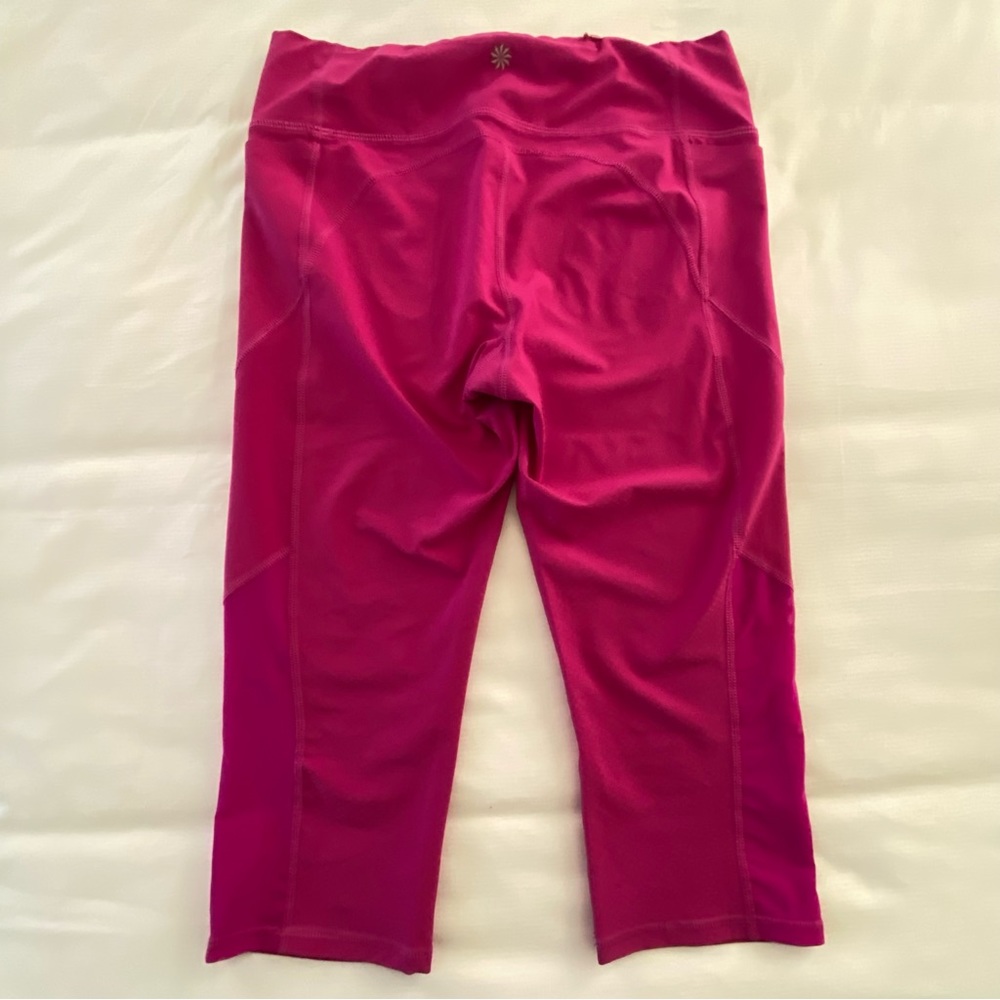 Athleta leggings Capri size Small dark pink - Picture 2 of 8